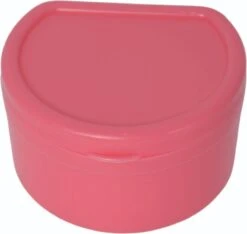 Plateau Dentaire - Plateau De Support - Incl. Bac D'égouttement - Rose - Avant - Bretelles - Dentiers - Prothèse - Plateau De Support - Boîte De Support - Plateau