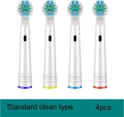 Recharge Standard De Têtes De Brosse De Blanchiment 3D De 4 Pièces Pour Le Remplacement De Têtes De Brosse Pour La Brosse à Dents