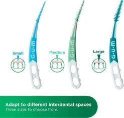 GUM® SOFT-PICKS Nettoyant Interdentaire Avancé | Incurvé Pour Un Accès Spécifié Aux Endroits En Pente | Effet Doux Pour L'ensemble Des Gencives | 3x60 Pièces (taille M : ISO 2-4, 0 Mm) -Dentaires Appareils Magasin 1200x1138 9