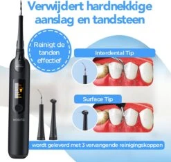 MODITO Tandsteen Verwijderaar - 5 Positions - Set Dentiste Inclus - Avec 3 Attachements - Électrique - Plaque Dentaire -Dentaires Appareils Magasin 1200x1142 3
