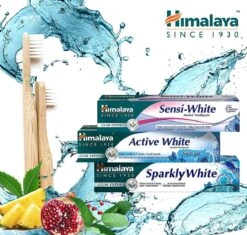 Himalaya Herbals Sensi White Dentifrice - 6 X 75 Ml - Spécialement Pour Les Dents Sensibles - Dentifrice Aux Herbes - Dentifrice Aux Herbes - Dentifrice Végétalien Sans Fluorure Ni Parabènes -Dentaires Appareils Magasin 1200x1143 2