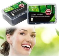 Cure- Cure-dents Toullgo - Flosser - Brosse Dental Nettoyage En Profondeur Au Charbon De Bamboo - 50 Pics -Dentaires Appareils Magasin 1200x1144 1