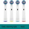 Recharge Daily De Têtes De Brosse De Blanchiment 3D De 4 Pièces Pour Le Remplacement De Têtes De Brosse Pour La Brosse à Dents