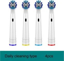 Recharge Daily De Têtes De Brosse De Blanchiment 3D De 4 Pièces Pour Le Remplacement De Têtes De Brosse Pour La Brosse à Dents