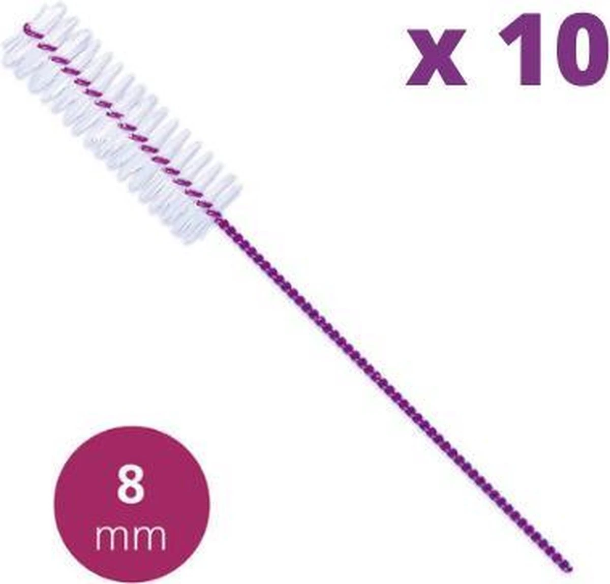 Brossettes Ragers Lactona - Large 8mm - Violet - Sachet De 2 Poignées X 5 Pièces - Pack économique 1 Brossettes Ragers Lactona - Large 8mm - Violet - Sachet De 2 Poignées X 5 Pièces - Pack économique