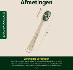 Têtes De Brosse En Bamboe - Sonicare - 4 Pièces - Fabriquées En Bamboe De L'environnement - Testées Par Des Dentistes - Poils à Base De Plantes - Technologie Sonic -Dentaires Appareils Magasin 1200x1150 4