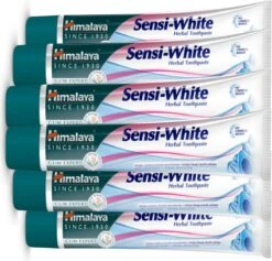 Himalaya Herbals Sensi White Dentifrice - 6 X 75 Ml - Spécialement Pour Les Dents Sensibles - Dentifrice Aux Herbes - Dentifrice Aux Herbes - Dentifrice Végétalien Sans Fluorure Ni Parabènes -Dentaires Appareils Magasin 1200x1152 1