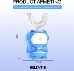 Brosse à Dents électrique Belenthi Enfants - Brosse à Dents En Forme De U Enfant - Brosse à Dents électrique Astronaute Enfant - Avec 4 Accessoires - -Dentaires Appareils Magasin 1200x1157