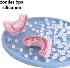 Medies - Brosse à Dents Enfant 360° En U Arc-en-Ciel Rose | Brosse à Dents Pour Bébé | Brosse à Dents Pour Enfants | Brosse à Dents Pour Tout-petits | Forme En U - Silicone - Sans Bpa - 2 à 7 Ans -Dentaires Appareils Magasin 1200x1162 2