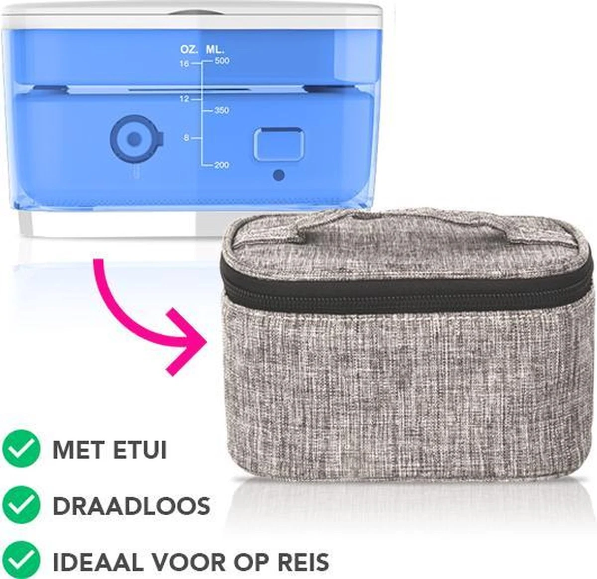 TRAVIS Sans Fil Everbright TRAVIS | Dispositif De Soie Dentaire | Irrigateur Oral Sans Fil | USB Rechargeable | Parfait Pour Lorsque Vous Voyagez | Avec Pochette De Voyage De Luxe | Modèle Ultra Compact 2 TRAVIS Sans Fil Everbright TRAVIS | Dispositif De Soie Dentaire | Irrigateur Oral Sans Fil | USB Rechargeable | Parfait Pour Lorsque Vous Voyagez | Avec Pochette De Voyage De Luxe | Modèle Ultra Compact – Image 2