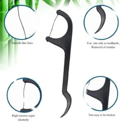 Cure- Cure-dents Toullgo - Flosser - Brosse Dental Nettoyage En Profondeur Au Charbon De Bamboo - 50 Pics -Dentaires Appareils Magasin 1200x1170 1