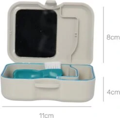 Plateau Dentaire - Plateau De Support - Incl. Bac D'égouttement - Brosse - Avant - Bretelles - Dentiers - Prothèse - Bac à Bretelles - Boîte à Brackets - Plateau -Dentaires Appareils Magasin 1200x1178 1