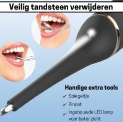 BOME Tandsteen Verwijderaar Avec 3 Accessoires - Décapant De Plaque Dentaire - Avec Miroir Et Brucelles - 3 Modes - Sans Fil -Dentaires Appareils Magasin 1200x1192 2