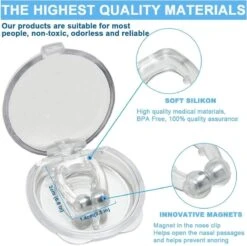 Pince-nez Anti-ronflement En Silicone - Aide Au Sommeil Ronflement Soulagement De La Bouche Sèche Respiration - Set DUO 7 Pince-nez Anti-ronflement En Silicone - Aide Au Sommeil Ronflement Soulagement De La Bouche Sèche Respiration - Set DUO -Dentaires Appareils Magasin 1200x1194 1