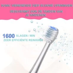 Brosse à Dents électrique Pour Enfants - Fille Et Garçon - De 3 à 12 Ans - Brosse à Dents Pour Enfants Sur Pile (1x AAA Non Incluse) - Étanche - Avec LED - 3x Têtes De Brosse - Minuterie Intelligente - Vert -Dentaires Appareils Magasin 1200x1196
