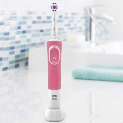 Oral B Oral-B Vitality 100 Hangable Box Adulte Brosse à Dents Rotative Oscillante Blanc, Rose -Dentaires Appareils Magasin 1200x1198 27