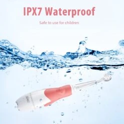 SEAGO - Brosse à Dents Sonique électrique Pour Enfants De 0 à 3 Ans Avec Minuterie Intelligente à Lumière LED - IPX7 - Rose -Dentaires Appareils Magasin 1200x1198 34