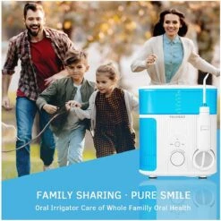 YOUNGDO Irrigateur Buccal, Nettoyeur De Dents Avec Désinfection UV, Irrigateur Buccal Fixe Avec Réservoir D'eau De 800 Ml Et 7 Buses, Ailette D'eau, Idéal Pour La Famille -Dentaires Appareils Magasin 1200x1198 41