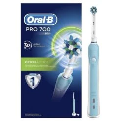 Oral B Oral-B PRO 700 CrossAction Adulte Brosse à Dents Rotative Oscillante Bleu, Blanc -Dentaires Appareils Magasin 1200x1200 122