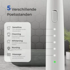 Brosse à Dents électrique Sonique Avec Application - Plus De 600 Programmes De Brossage - 43 000 Prm - 200x Plus Efficace - 5 Modes - Étanche IPX7 - White Pure -Dentaires Appareils Magasin 1200x1200 163