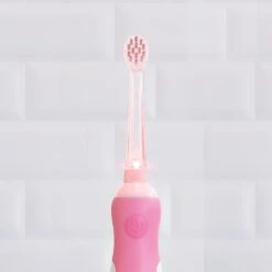 Brosse à Dents Électrique Sonic Bébé 0-5 Ans | Rose | Fonction Minuterie Avec Lampe LED | Babygators -Dentaires Appareils Magasin 1200x1200 180