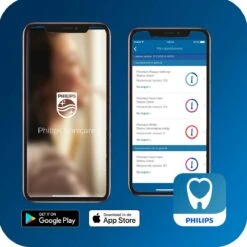 Philips Sonicare HX6877/28 Brosse à Dents électrique Adulte Brosse à Dents à Ultrasons Argent, Blanc -Dentaires Appareils Magasin 1200x1200 193