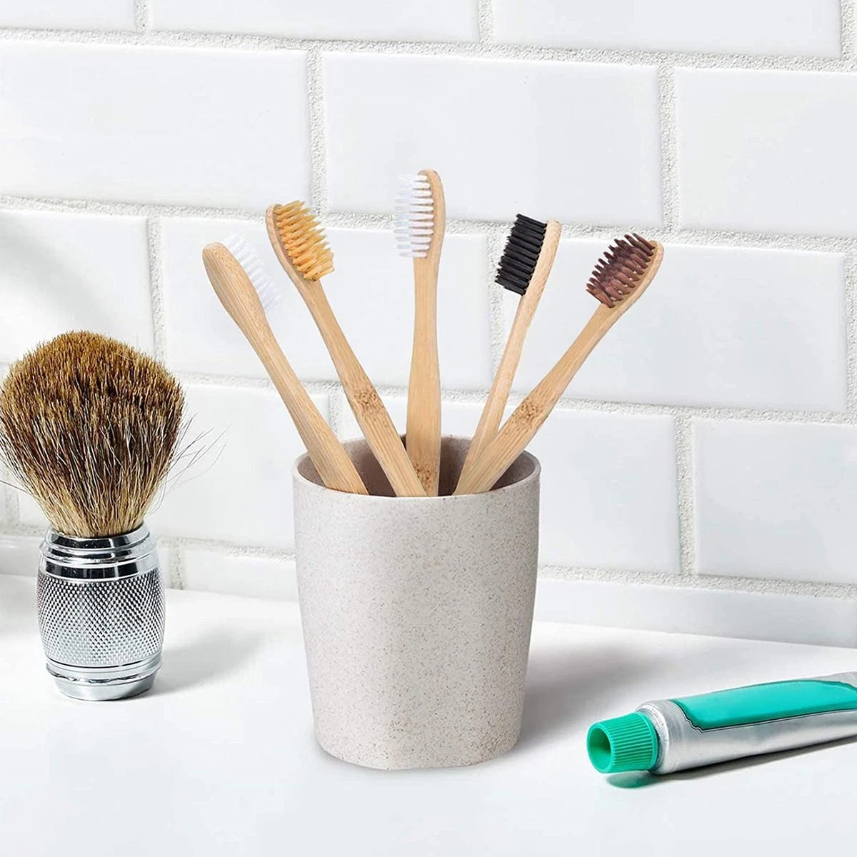 Set De 12 Brosses à Dents En Bambou, Bois Et Bambou, Brosse à Dents En Bois Durable, Sans BPA Bio, Biodégradable, Eco-Friendly, Vegan, Emballage Indépendant, Set De Brosse à Dents En Bambou 5 Set De 12 Brosses à Dents En Bambou, Bois Et Bambou, Brosse à Dents En Bois Durable, Sans BPA Bio, Biodégradable, Eco-Friendly, Vegan, Emballage Indépendant, Set De Brosse à Dents En Bambou – Image 5