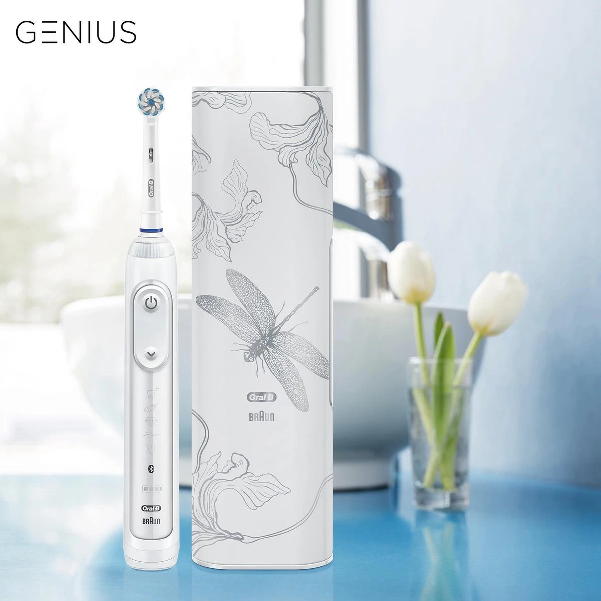 Oral B Oral-B Genius 80326457 Brosse à Dents électrique Adulte Brosse à Dents Rotative Oscillante Blanc 11 Oral B Oral-B Genius 80326457 Brosse à Dents électrique Adulte Brosse à Dents Rotative Oscillante Blanc – Image 11