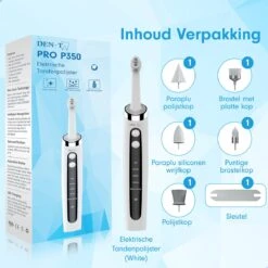 Polisseuse à Dents électrique DEN-T® PRO P350 - Wit - 5 Positions - 5 Accessoires - Polisseuse - Set De Polissage - Utilisable Avec Pâte à Polir & Tandpasta -- -Dentaires Appareils Magasin 1200x1200 367