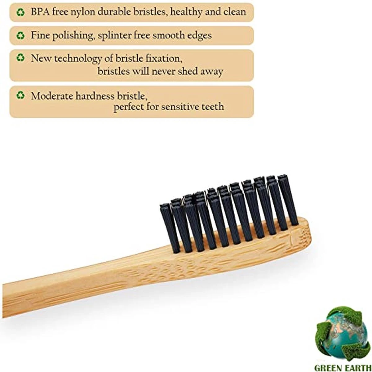 Ecorganic.nl - Soins Personnels - Dents - Brosse à Dents En Bamboe , Brosses à Dents En Bois Biodégradables En 8 Couleurs, Sans BPA, Brosse à Dents écologique Sans Plastique 1 Ecorganic.nl - Soins Personnels - Dents - Brosse à Dents En Bamboe , Brosses à Dents En Bois Biodégradables En 8 Couleurs, Sans BPA, Brosse à Dents écologique Sans Plastique
