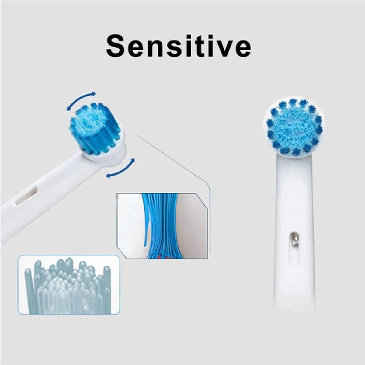 Recharge De Têtes De Brosse De Blanchiment 3D Floss 4Pcs Pour Le Remplacement Des Têtes De Brosse Pour Brosse à Dents 5 Recharge De Têtes De Brosse De Blanchiment 3D Floss 4Pcs Pour Le Remplacement Des Têtes De Brosse Pour Brosse à Dents – Image 5