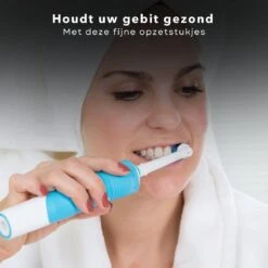 Cheqo® - Têtes De Brosse 4 Pièces Pour Brosse à Dents électrique - Convient à La Plupart Des Brosses à Dents électriques - Anneau De Couleur Propre En Bas - Longueur 7 Cm -Dentaires Appareils Magasin 1200x1200 428