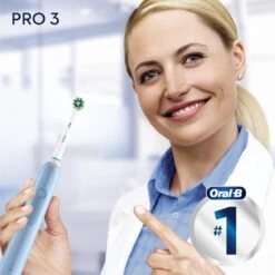 Oral B Oral-B Pro 3 80332162 Brosse à Dents électrique Adulte Brosse à Dents Rotative Oscillante Noir, Bleu -Dentaires Appareils Magasin 1200x1200 44