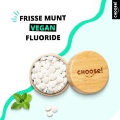 CHOISISSEZ Les Comprimés De Dentifrice Avec Pot De Recharge En Bamboe - Boîte De Démarrage - 90 Comprimés - Durable - Recommandé Par Les Dentistes - Zéro Déchet - Végétalien - Fluorure - Écologiquement Responsable -Dentaires Appareils Magasin 1200x1200 440