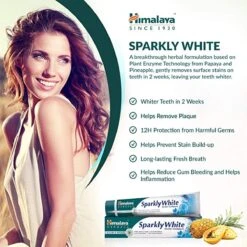 Himalaya Herbals Sparkling White - Dentifrice Aux Herbes - Dentifrice Aux Herbes - Végétarien - Dents Saines Et Witte - Dentifrice Sans Fluorure Ni Parabènes - 75 Ml 10 Himalaya Herbals Sparkling White - Dentifrice Aux Herbes - Dentifrice Aux Herbes - Végétarien - Dents Saines Et Witte - Dentifrice Sans Fluorure Ni Parabènes - 75 Ml -Dentaires Appareils Magasin 1200x1200 459