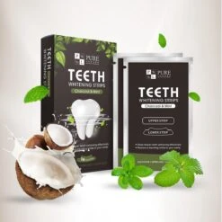 Bandes De Blanchiment Des Dents Pure Luxure - Blanchiment Des Dents - Bandes De Blanchiment Des Dents - 14 Paires - 100% Naturel Et Sans Peroxyde