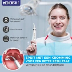 MediCastle Premium Tonsil Stone Remover - Kit D'élimination Des Amygdales - Outil LED Avec 3 Buses - Seringue Incurvée -Dentaires Appareils Magasin 1200x1200 545