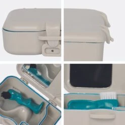 Plateau Dentaire - Plateau De Support - Incl. Bac D'égouttement - Brosse - Avant - Bretelles - Dentiers - Prothèse - Bac à Bretelles - Boîte à Brackets - Plateau -Dentaires Appareils Magasin 1200x1200 557