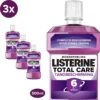 Listerine® Total Care Protection Dents, Rince-bouche Pour Une Protection Complète Et Des Dents Saines Avec Effet 6-en-1, 500 Ml - Lot De 3