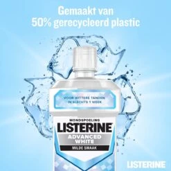 Listerine® Advanced White Goût Doux, Rince-bouche, élimine La Décoloration Sévère Pour Des Dents Plus Blanches En Seulement 1 Semaine, 500 Ml- Lot De 3 -Dentaires Appareils Magasin 1200x1200 569