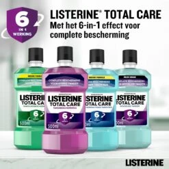 Listerine® Total Care Protection Gencives : Rince-bouche Pour Une Protection Complète De La Santé Des Gencives Avec Effet 6-en-1, à Base D’huiles Essentielles, De Fluor Et De Zinc, 500 Ml - Lot De 3 -Dentaires Appareils Magasin 1200x1200 574