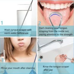Arctic Fox® Gratte-langue En Acier Inoxydable De Haute Qualité Pour Soins Bucco-dentaires - 4 Pièces - Nettoyeur De Langue, Brosse à Langue Et Grattoir à Langue Et Boîte De Rangement En Acier Inoxydable - Durable Et Réutilisable -Dentaires Appareils Magasin 1200x1200 581