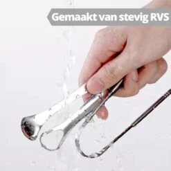 Arctic Fox® Gratte-langue En Acier Inoxydable De Haute Qualité Pour Soins Bucco-dentaires - 4 Pièces - Nettoyeur De Langue, Brosse à Langue Et Grattoir à Langue Et Boîte De Rangement En Acier Inoxydable - Durable Et Réutilisable -Dentaires Appareils Magasin 1200x1200 584