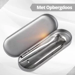 Arctic Fox® Gratte-langue En Acier Inoxydable De Haute Qualité Pour Soins Bucco-dentaires - 4 Pièces - Nettoyeur De Langue, Brosse à Langue Et Grattoir à Langue Et Boîte De Rangement En Acier Inoxydable - Durable Et Réutilisable -Dentaires Appareils Magasin 1200x1200 585