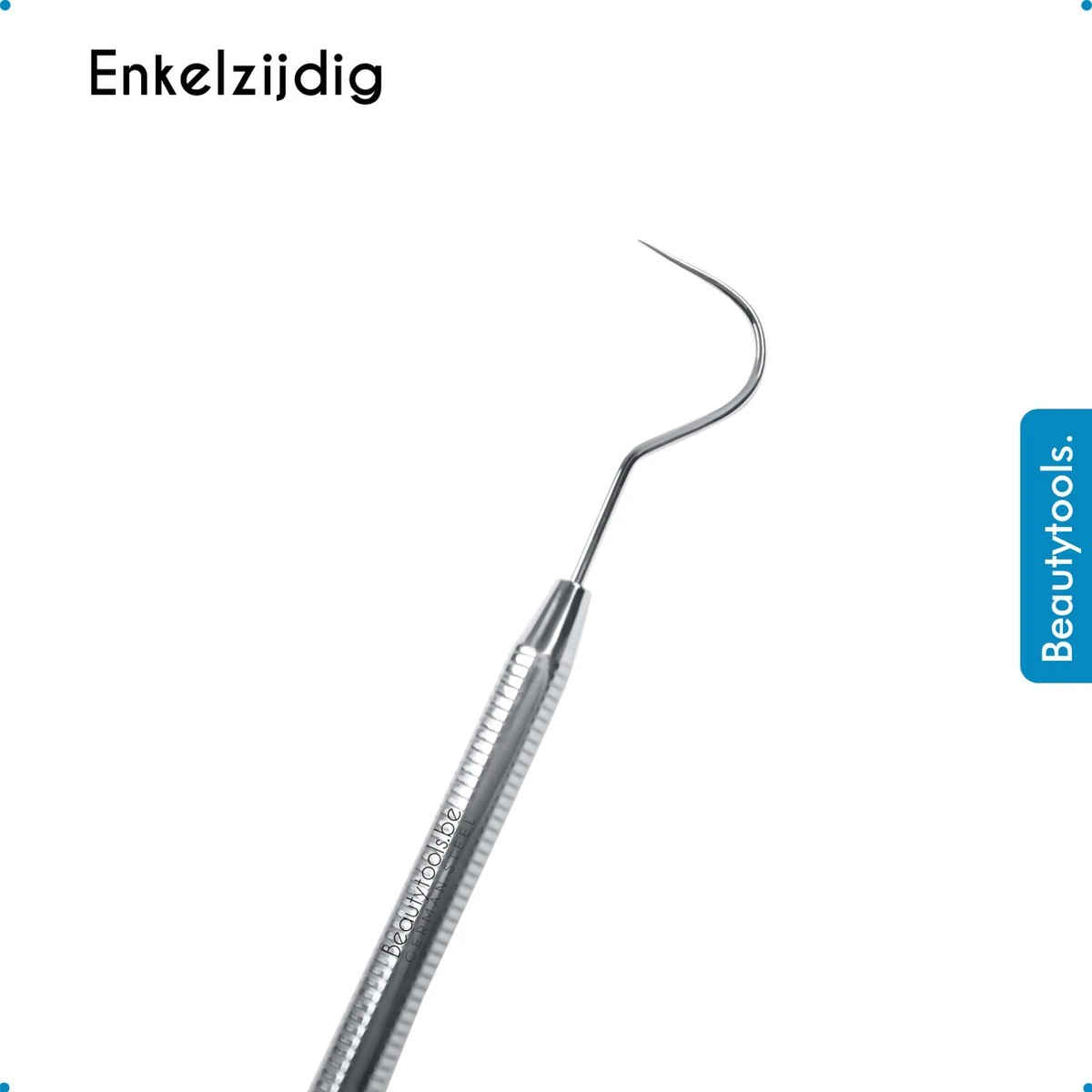 Beautytools INOX Dentist Instrument Hollow Dental Line Crochet Dentaire Professionnel (sonde, Détartreur) / Dissolvant De Tartre Et De Plaque / Unilatéral - 15 Cm (DT-0553) 2 Beautytools INOX Dentist Instrument Hollow Dental Line Crochet Dentaire Professionnel (sonde, Détartreur) / Dissolvant De Tartre Et De Plaque / Unilatéral - 15 Cm (DT-0553) – Image 2