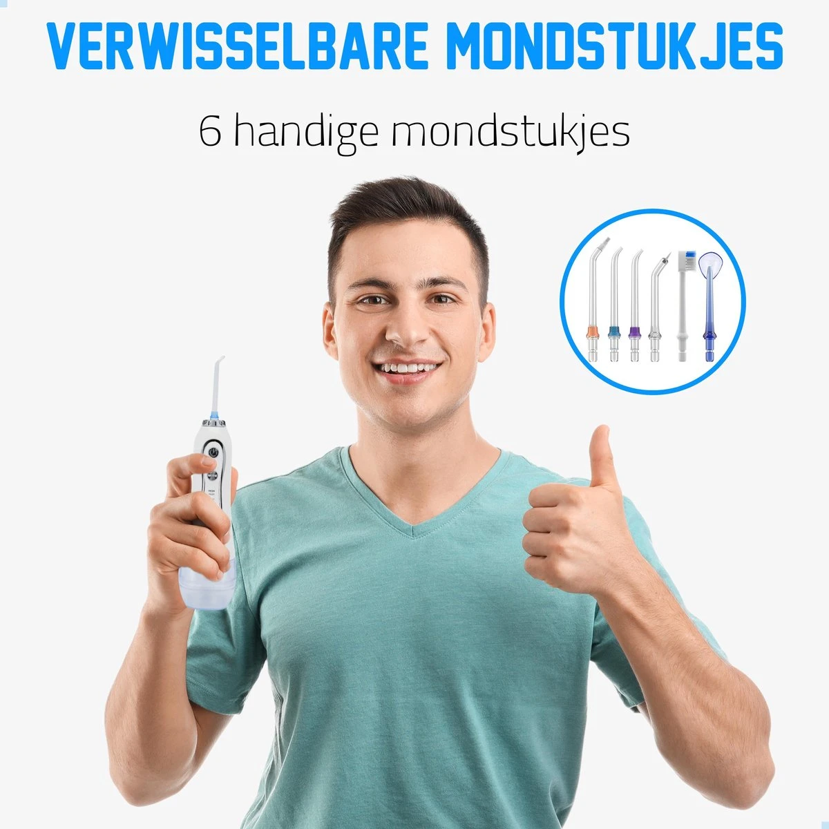 Ensemble De Remplacement D'accessoires Pour Hydropulseur Set - Set D'accessoires Pour Pointes PositiveLife - Embouts De Jet - Attachement Orthodontique - Nettoyeur De Langue - Attachement Pour Brosse à Dents 8 Ensemble De Remplacement D'accessoires Pour Hydropulseur Set - Set D'accessoires Pour Pointes PositiveLife - Embouts De Jet - Attachement Orthodontique - Nettoyeur De Langue - Attachement Pour Brosse à Dents – Image 8