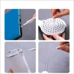 WiseGoods Luxe Set Brosses Pommeau De Douche - Anti-calcaire - Détartrant - Brosse Nettoyant Calcaire - Accessoires De Vêtements Pour Bébé De Salle De Bain - Ragers - 20pcs -Dentaires Appareils Magasin 1200x1200 612