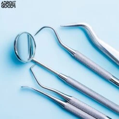 AdroitGoods Ensemble De Dentiste En Acier Inoxydable 7 Pièces - Crochet Et Miroir Inclus - Cure- Cure-dents - Plaque - Ensemble De Soins Des Dents -Dentaires Appareils Magasin 1200x1200 625