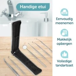 Trousse à Outils D'hygiène Dentaire En Acier Inoxydable - Crochet Dentaire - Outils Dentaires - Crochet Dentaire - Miroir Buccal - Miroir Dentaire - Plaque Dentaire - Soins Dentaires -Dentaires Appareils Magasin 1200x1200 646