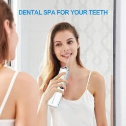 Zacro Hydropulseur Pour Les Dents - Irrigateur Oral Professionnel Sans Fil-IPX7 Étanche-4 Attachements-Idéal Pour La Maison Et Les Voyages-Blanc -Dentaires Appareils Magasin 1200x1200 658